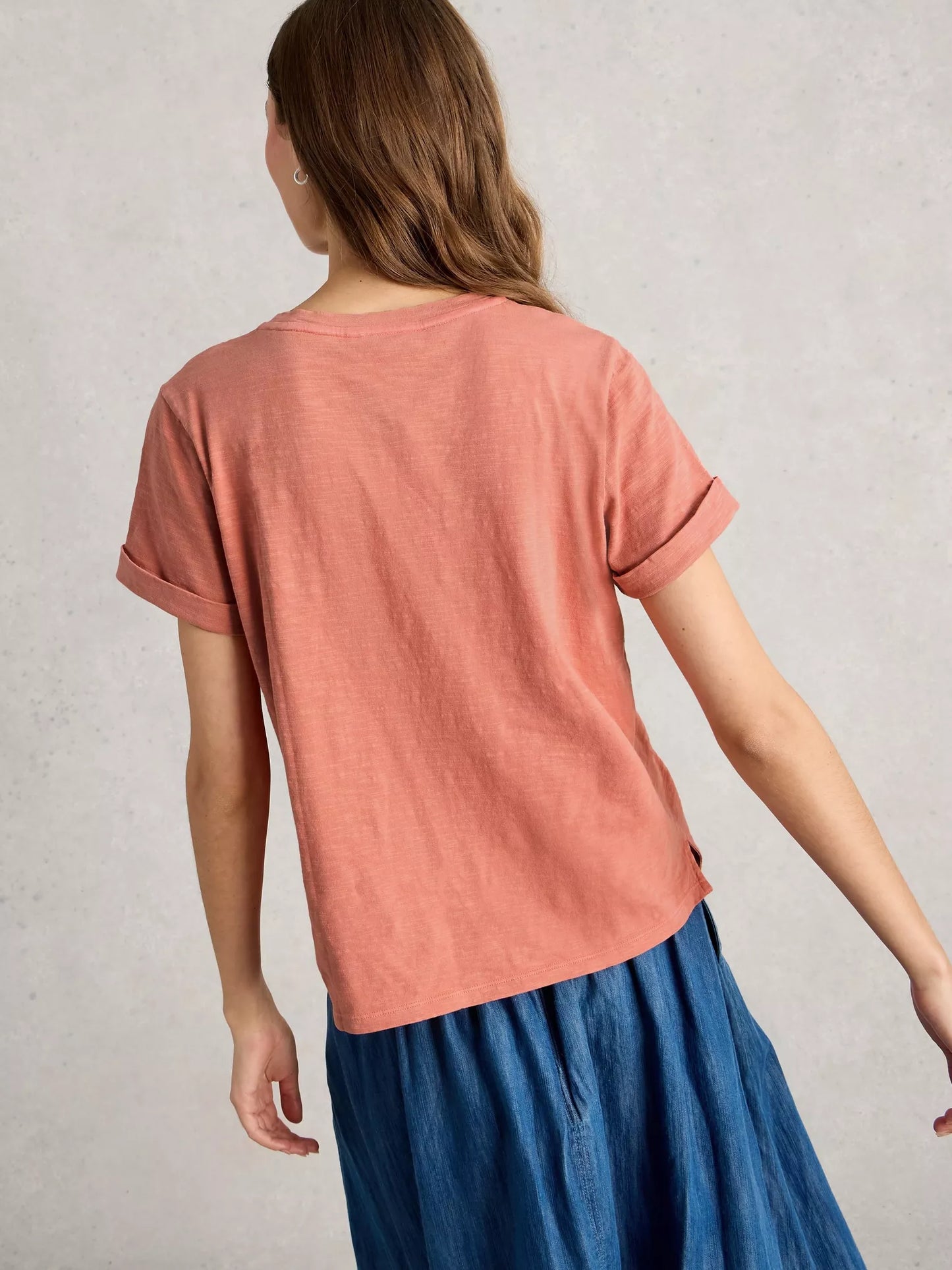 White Stuff Gina Embroidered Tee