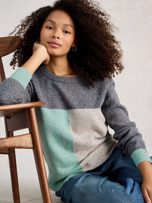 White Stuff Talia Nep Crew Neck Jumper