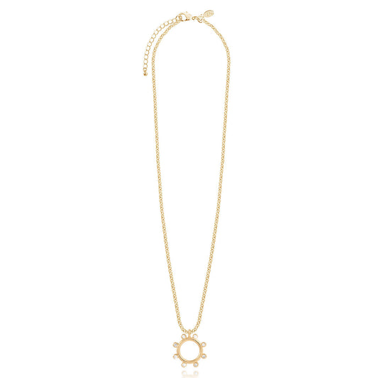 Joma Jewellery Zahra Crystal Hoop Necklace