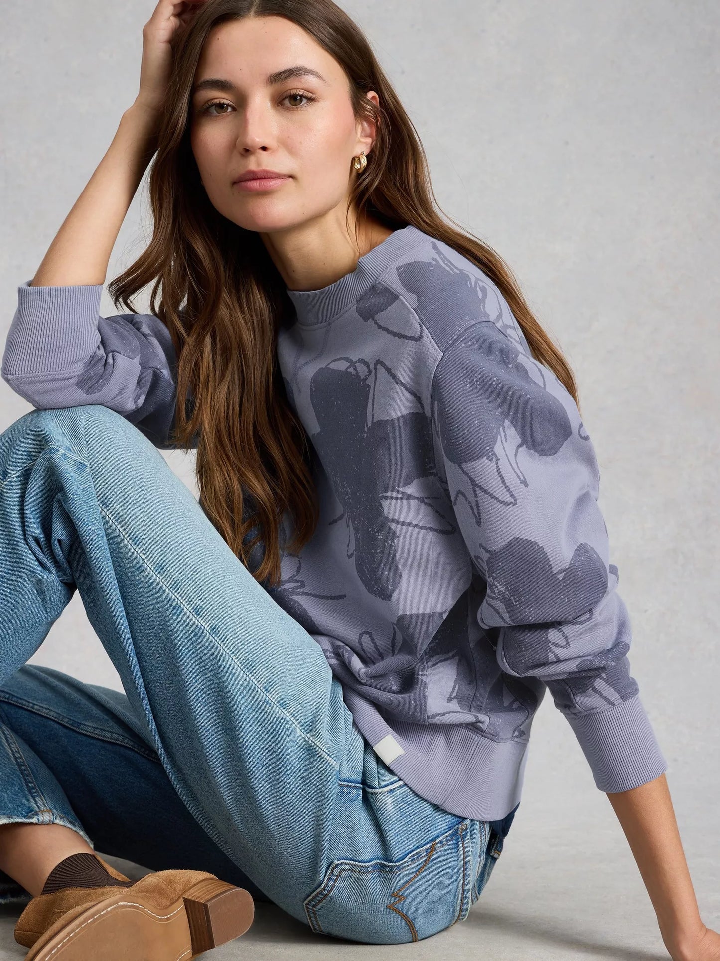 White Stuff Daydreamer Printed Sweater