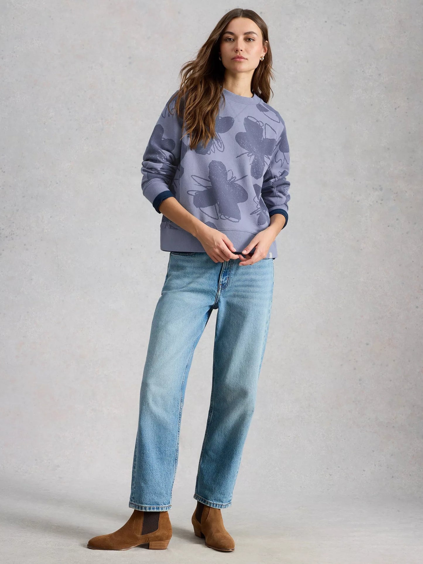 White Stuff Daydreamer Printed Sweater