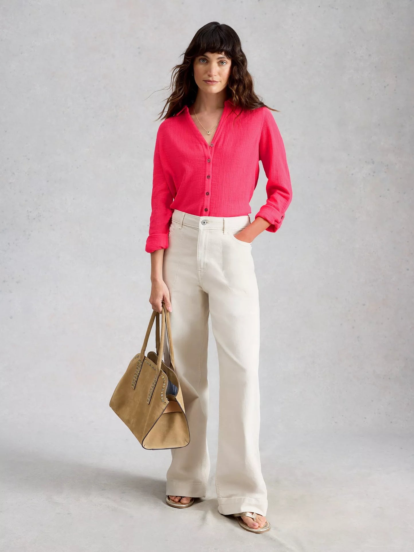 White Stuff Annie Double Cloth Shirt