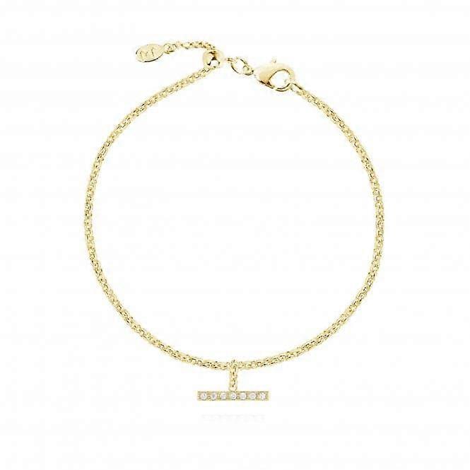 Joma Jewellery Demi Pave Drop Bar Bracelet