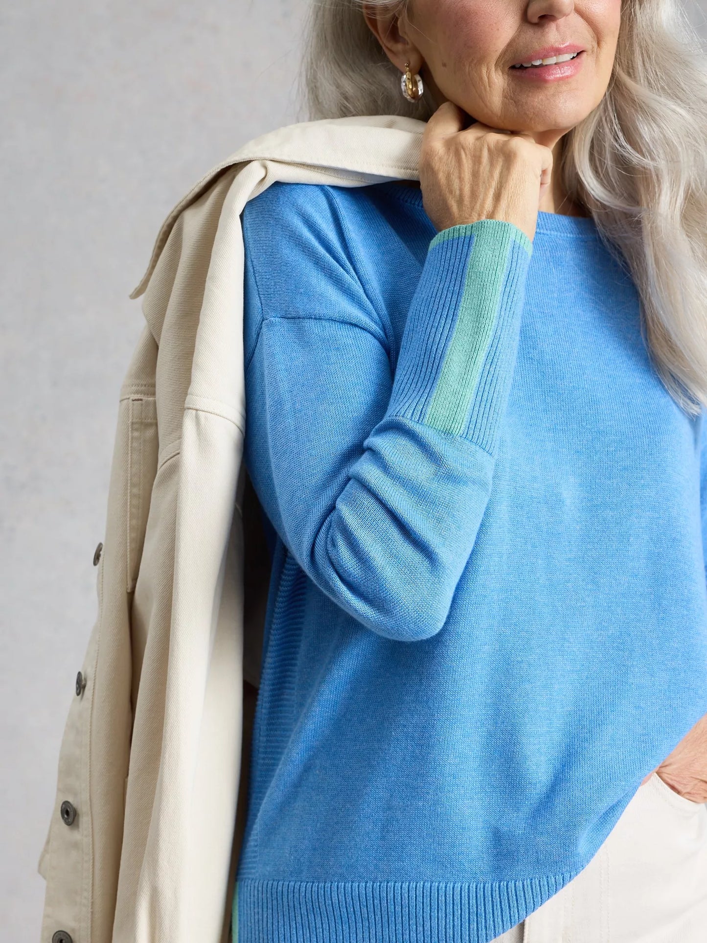 White Stuff Olive Crew Neck Jumper