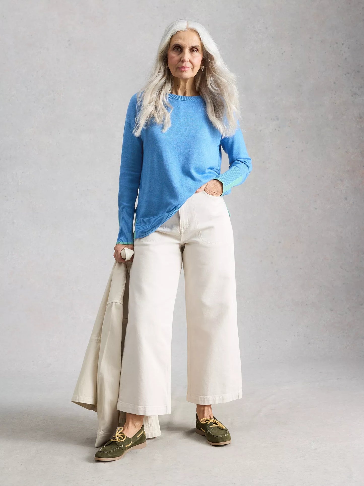 White Stuff Olive Crew Neck Jumper