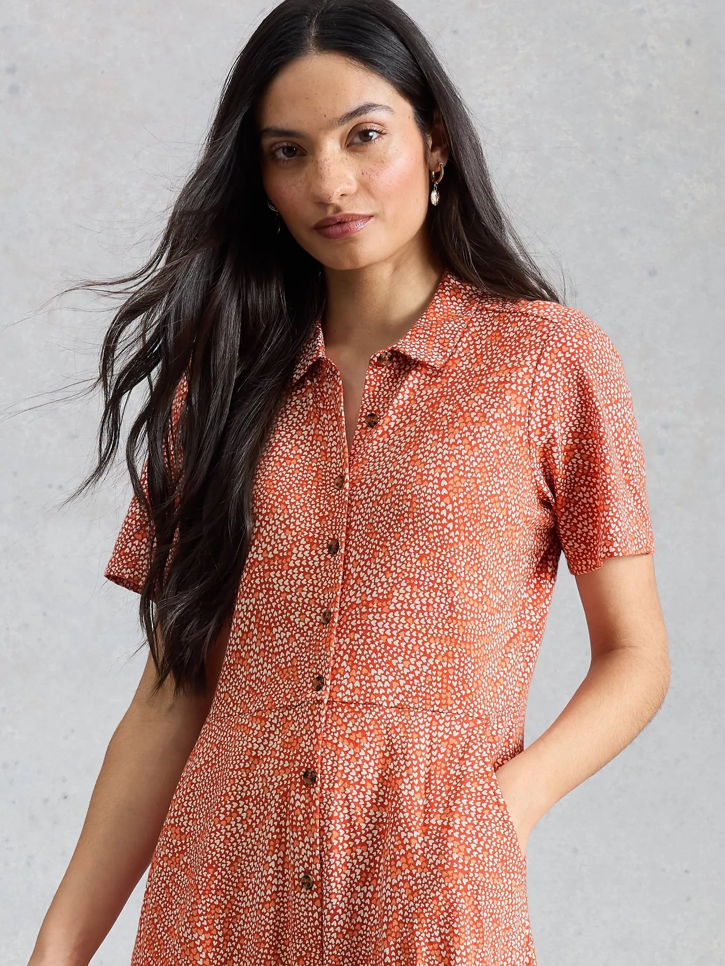 White Stuff Rua Jersey Shirt Dress