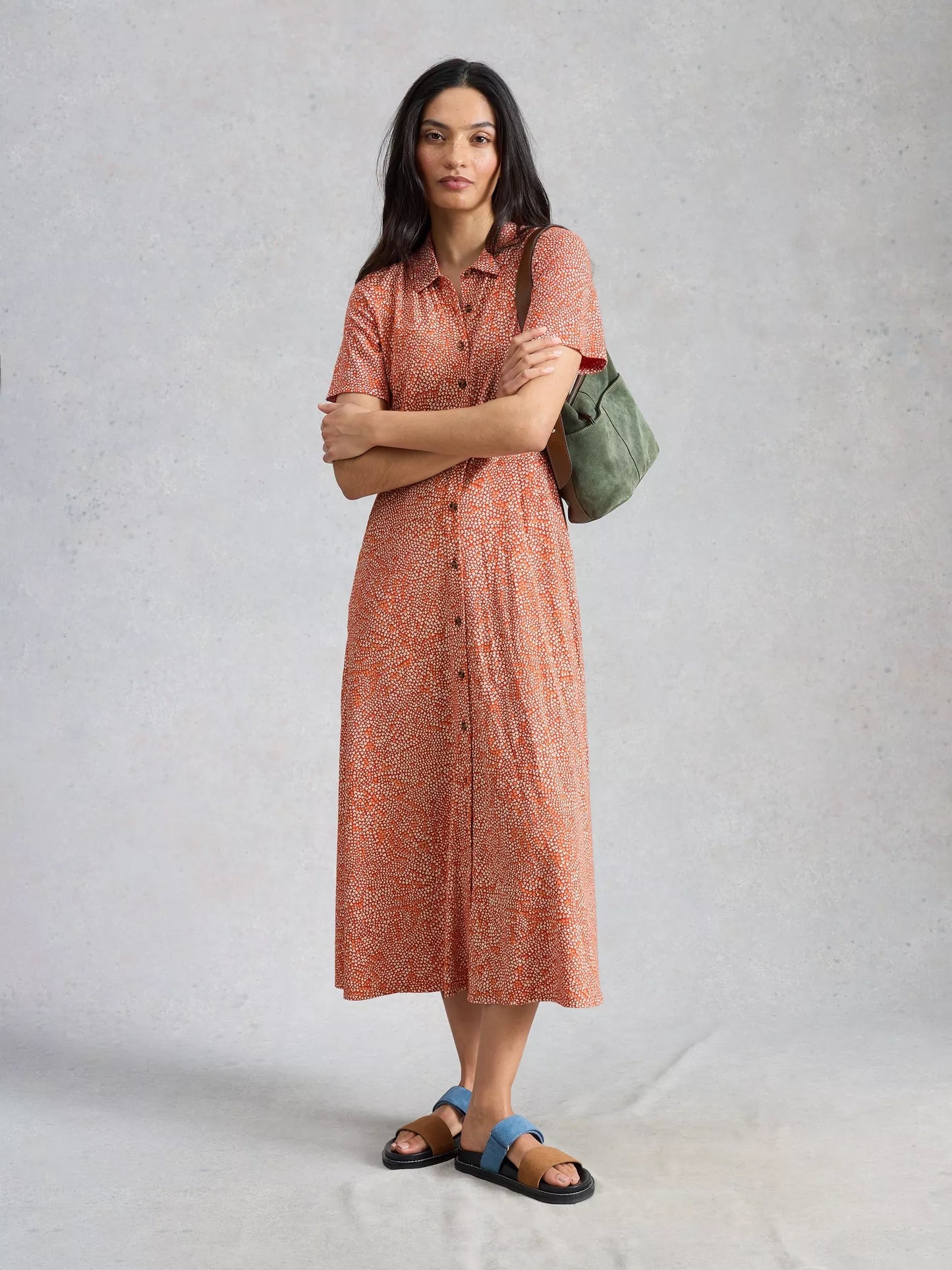 White Stuff Rua Jersey Shirt Dress