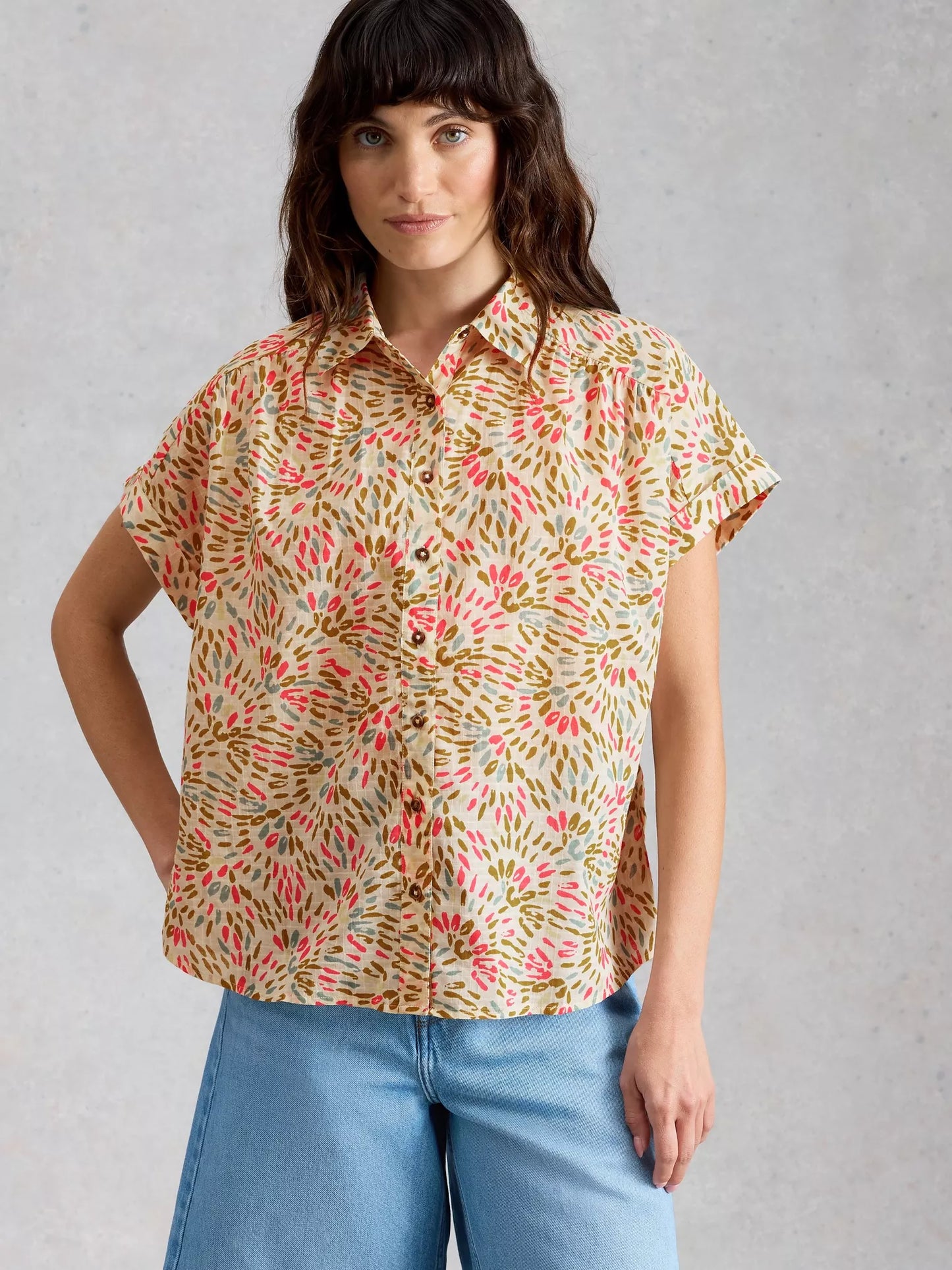 White Stuff Orla Button-Through Shirt