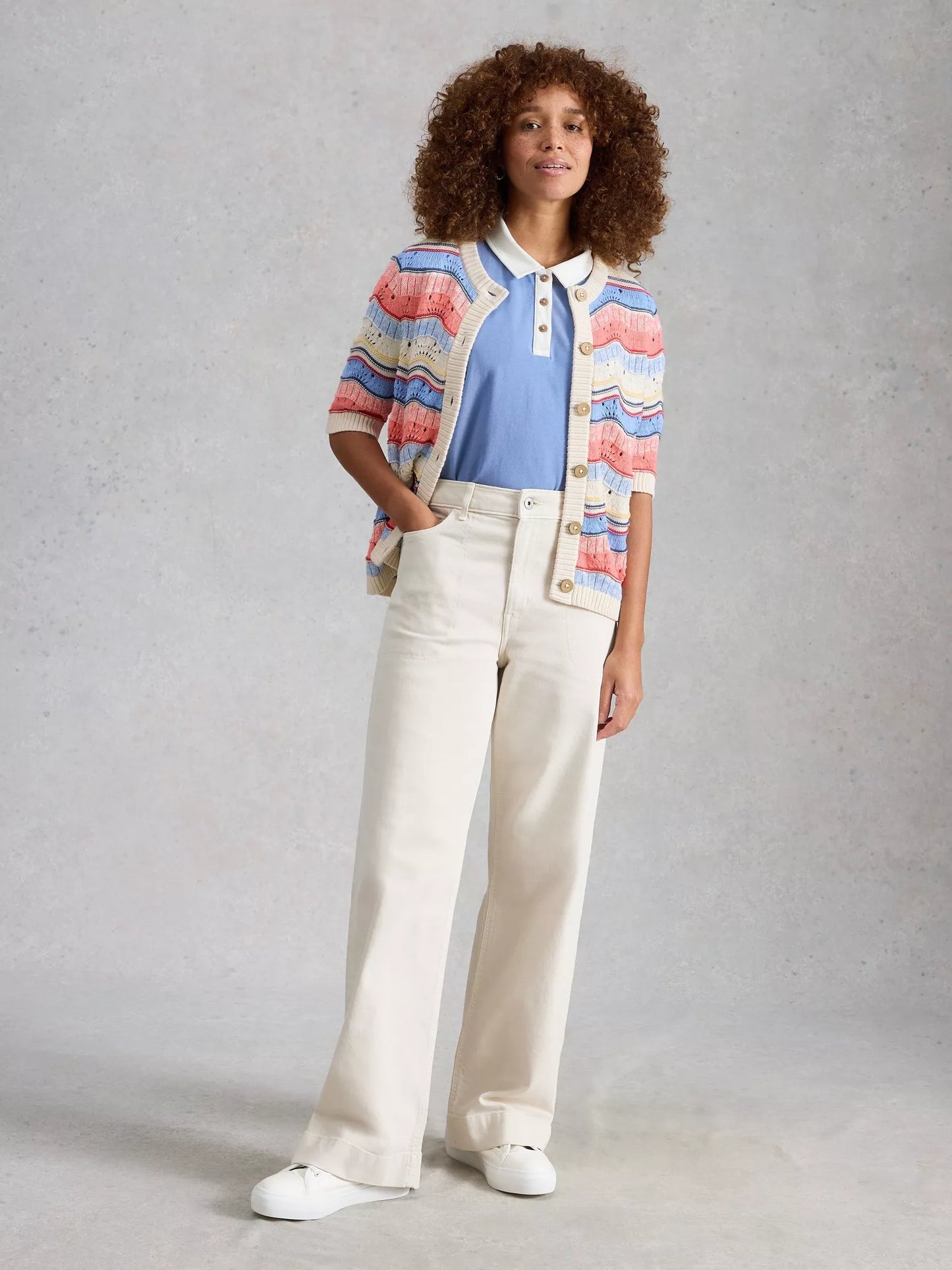 White Stuff Isabella Wavy Cardigan