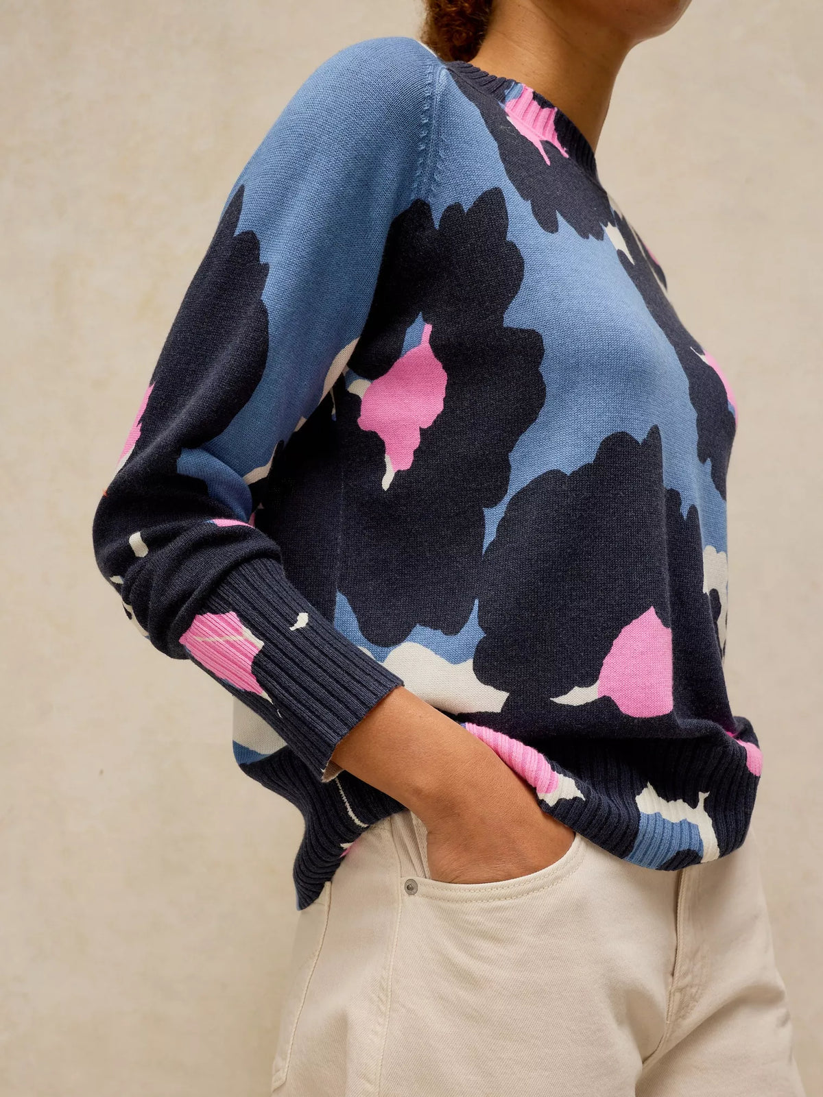 White Stuff Sienna Print Jumper