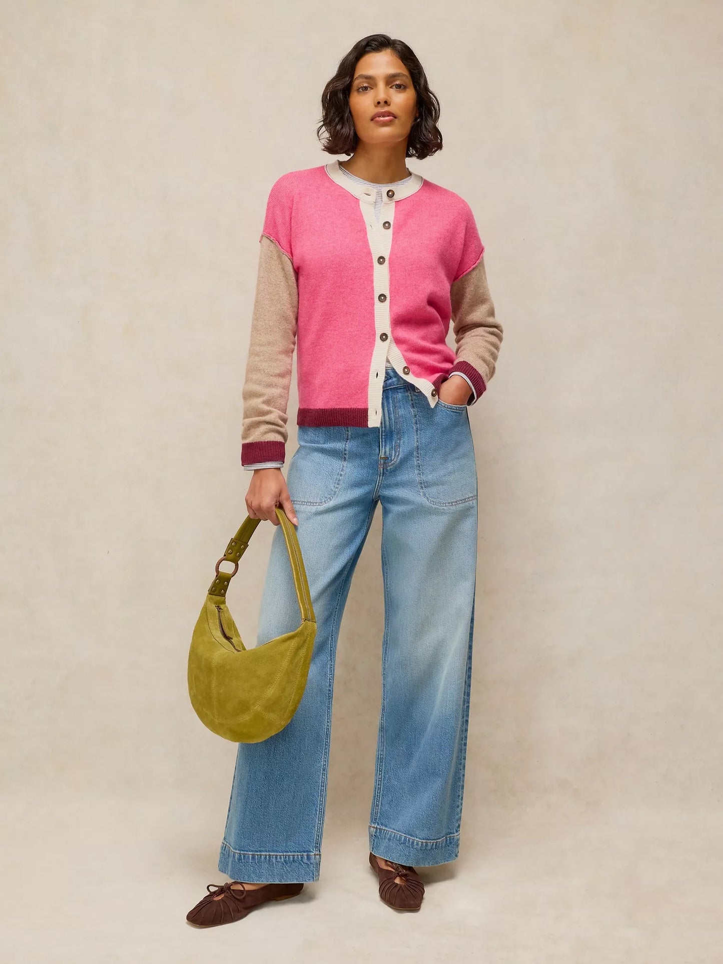 White Stuff Sansa Colourblock Cardigan