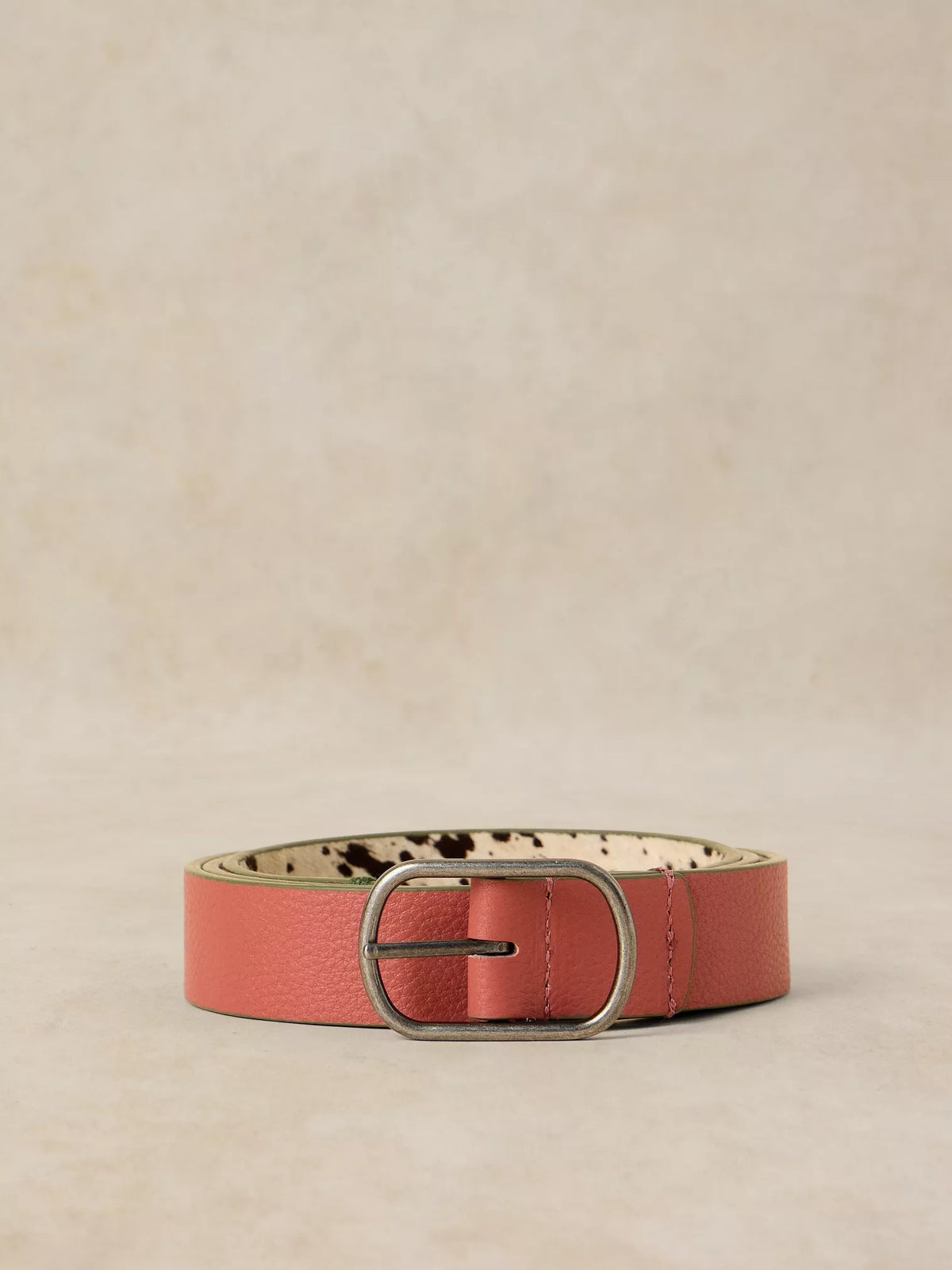 White Stuff Women's Reversible Leather Belt in 100% leather with classic metal buckle