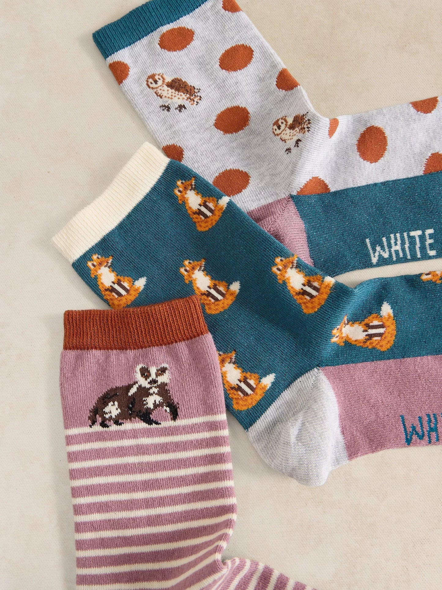 White Stuff Woodland Animal Socks