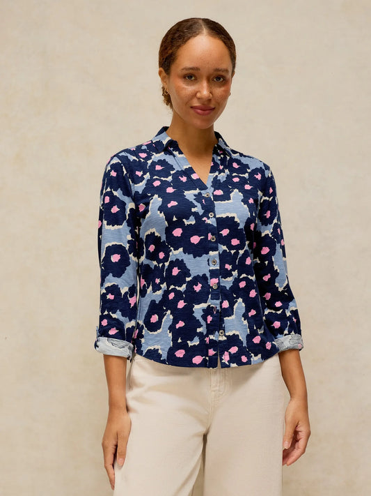 White Stuff Annie Collared Jersey Shirt