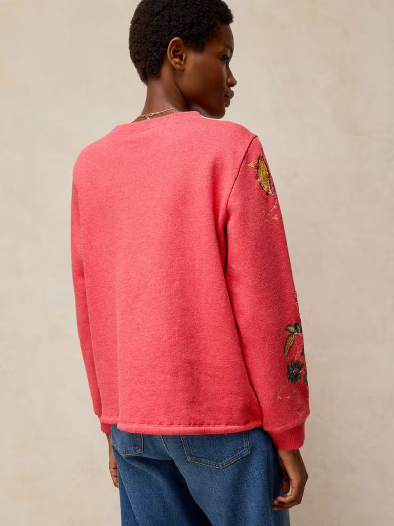 White Stuff Embroidered Womens Sweater