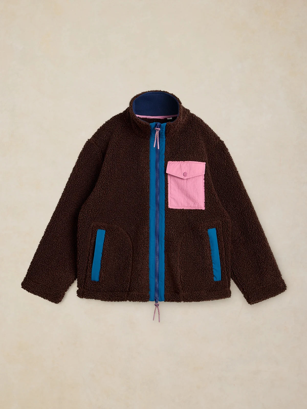 White Stuff Borg Zip Through Fleece Jacket