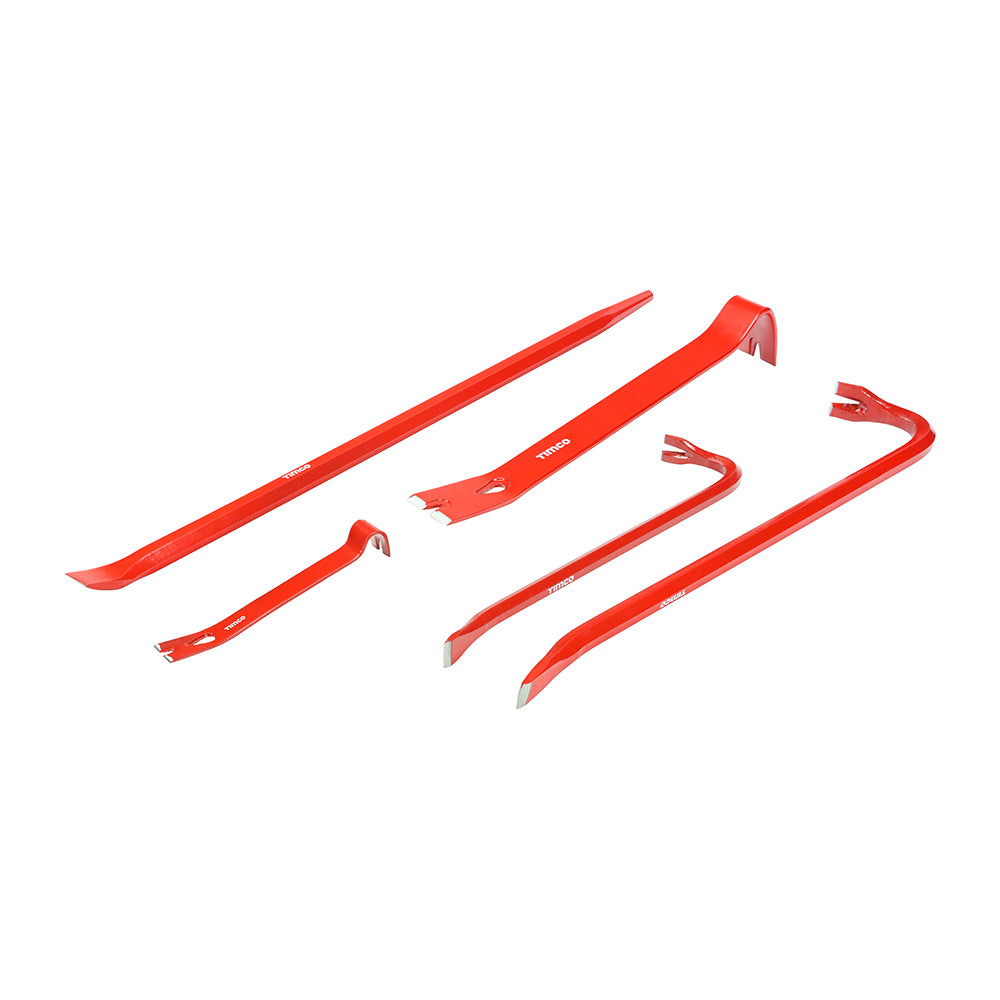 Wrecking & Pry Bar 5 PCE Set - TIMCO 