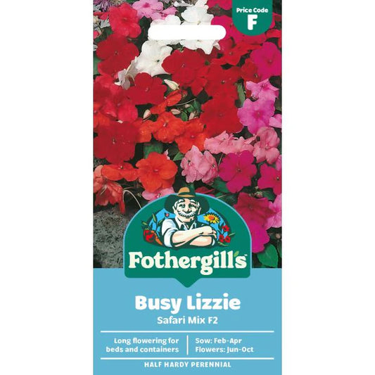 Fothergill's Busy Lizzie Safari Mixed F2 Seeds