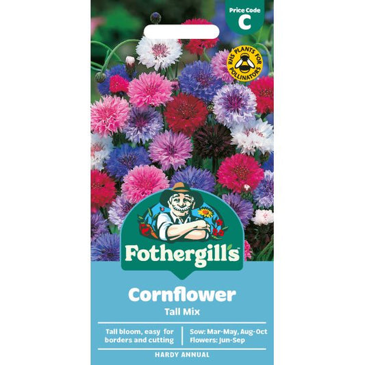 Fothergill's Cornflower Tall Mixed Seeds