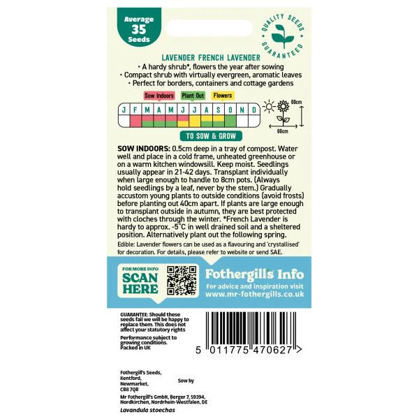 Fothergill's Lavender French Lavender Seeds
