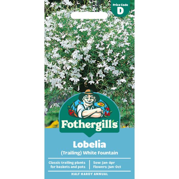 Fothergill's Lobelia White Fountain Seeds