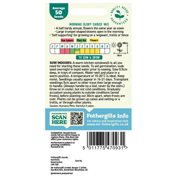 Fothergill's Morning Glory Choice Mixed Seeds