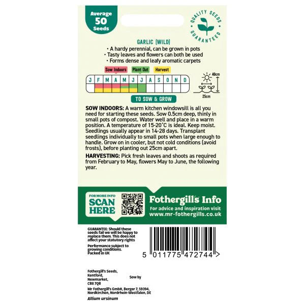 Fothergill's Garlic Wild Seeds
