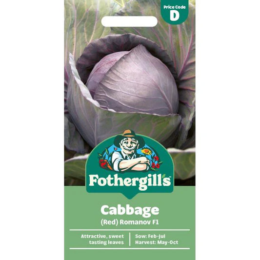 Fothergill's Cabbage Red Romanov F1 Seeds