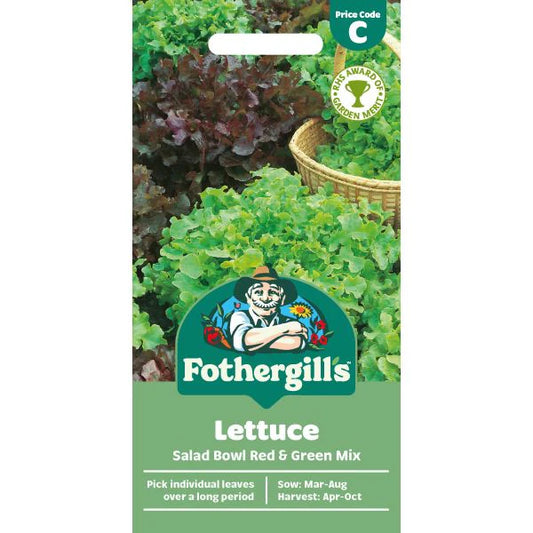 Fothergill's Lettuce Red & Green Salad Bowl Mix Seeds