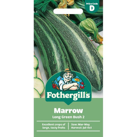 Fothergill's Marrow Long Green Bush 2 Seeds