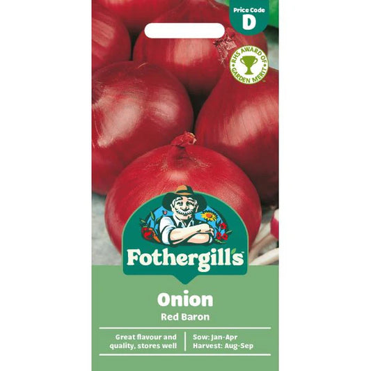 Fothergill's Onion Red Baron Seeds