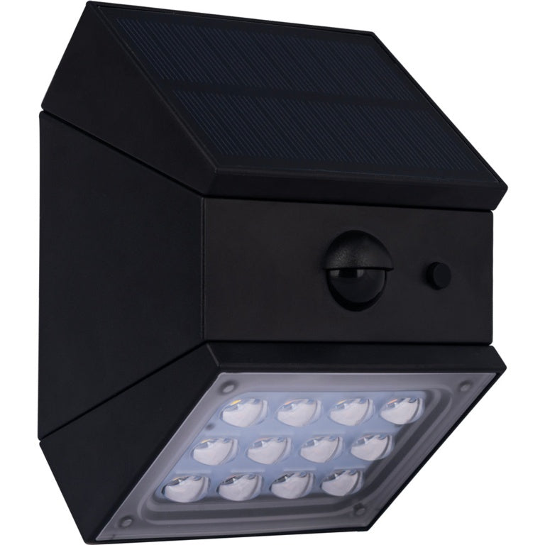 Luceco Rubix solar wall light with motion sensor for exterior garden walls