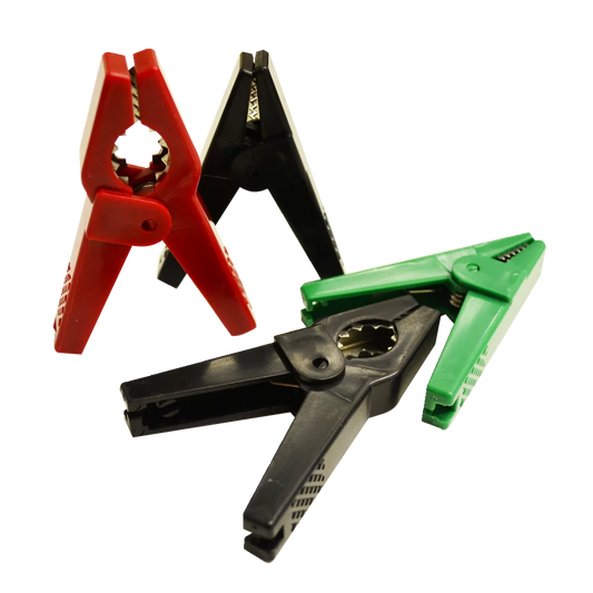 Hotline Large Plastic Crocodile Clips 4-Pack