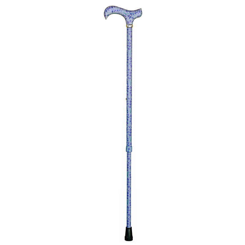 Classic Canes Derby Lavender Print Adjustable Cane