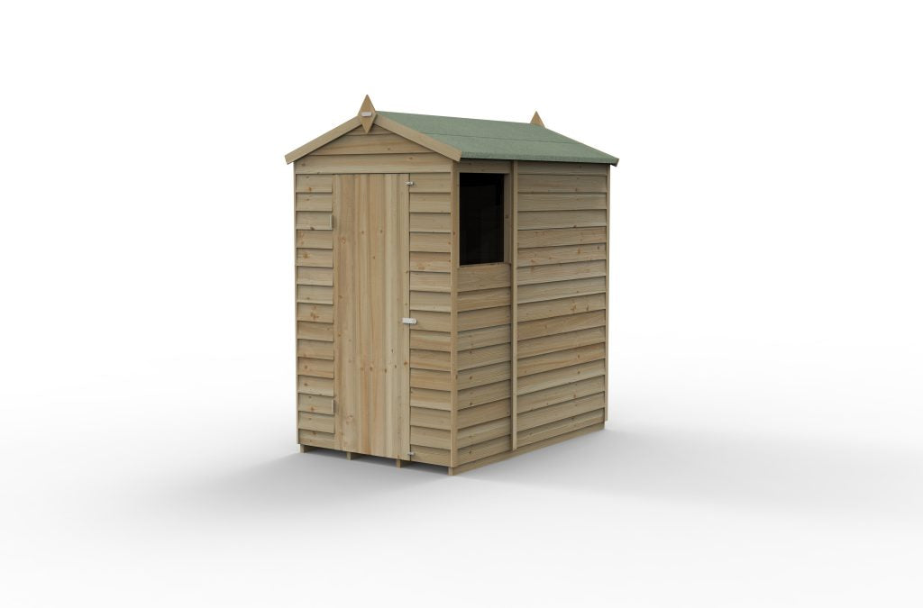 Forest Garden 4life Apex Shed 4x6 with Door and Window