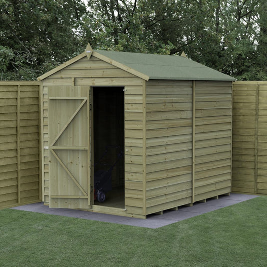 Forest Garden 4life Apex Shed 6x8 without Windows
