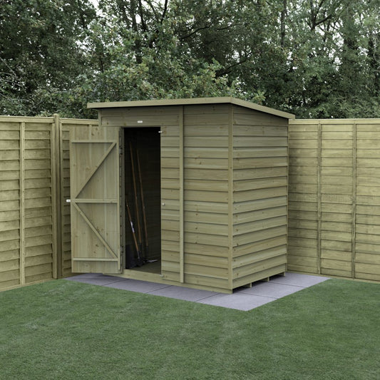Forest Garden 4life Pent Shed 6x4 without Windows