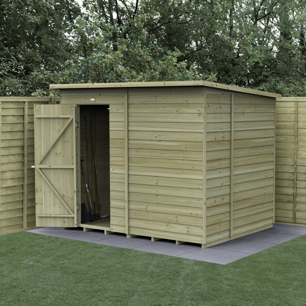 Forest Garden 4life Pent Shed 8x6 without Windows