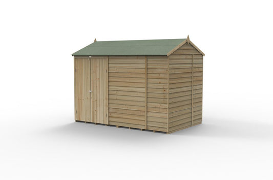 Forest Garden 4life Reverse Apex Shed 10x6 with Double Door and No Windows