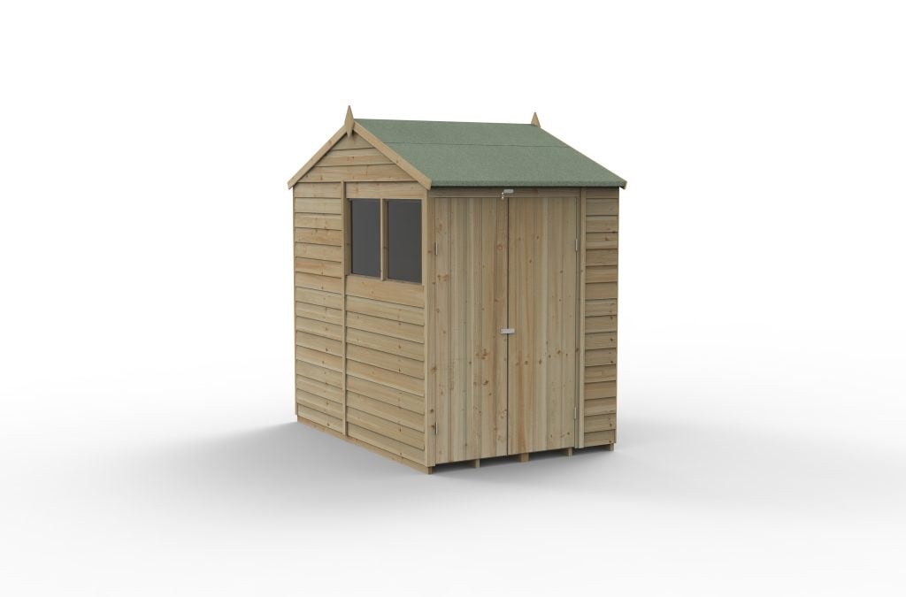 Forest Garden 4life Reverse Apex Shed 5x7 with Double Door and 2 Windows