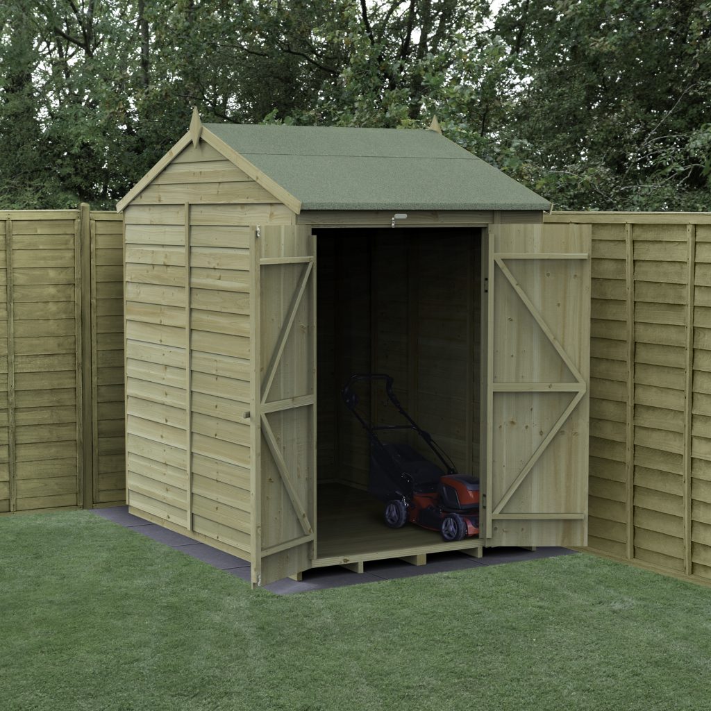 Forest Garden 4life Reverse Apex Shed 5x7 with Double Door and No Windows
