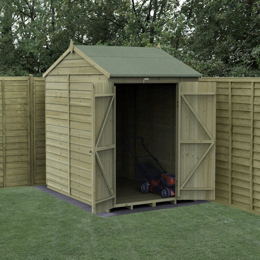 Forest Garden 4life Reverse Apex Shed 5x7 with Double Door and No Windows
