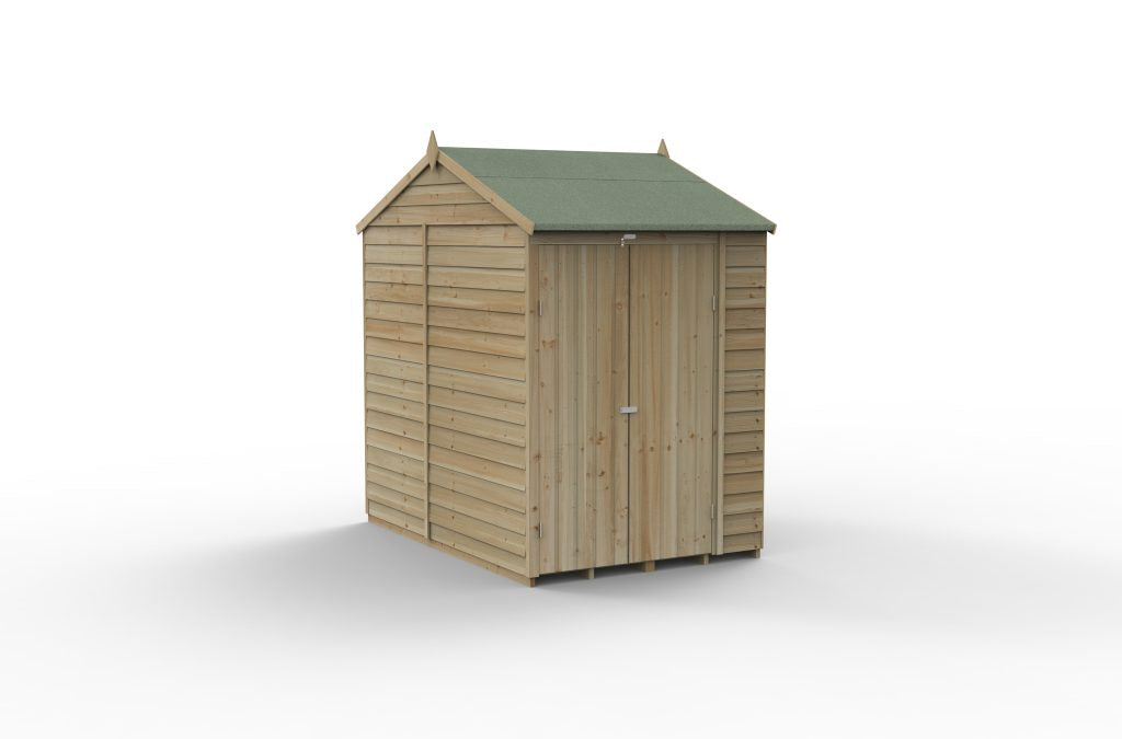 Forest Garden 4life Reverse Apex Shed 5x7 with Double Door and No Windows