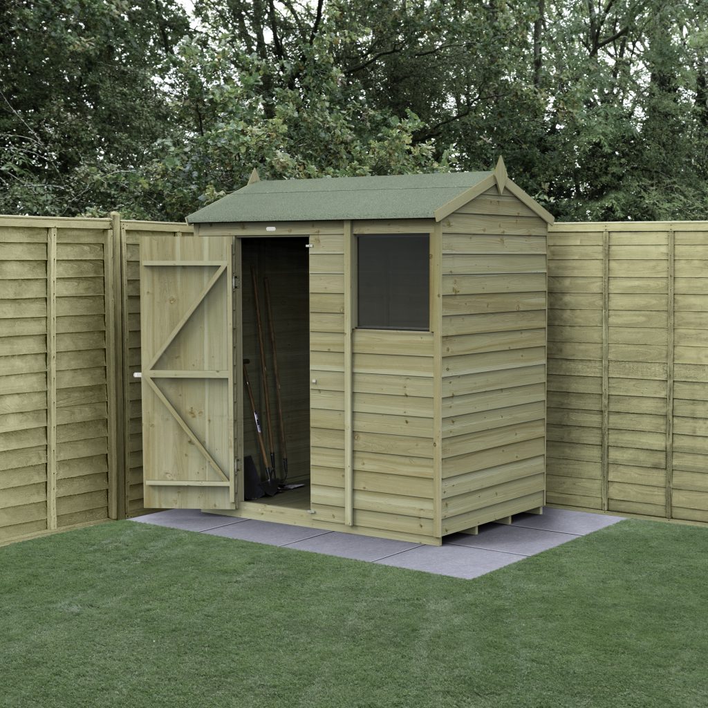 Forest Garden 4life Reverse Apex Shed 6x4 with Window