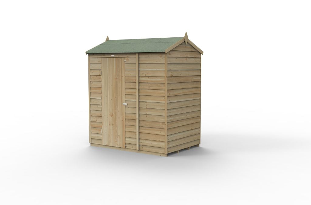 Forest Garden 4life Reverse Apex Shed 6x4 without Windows