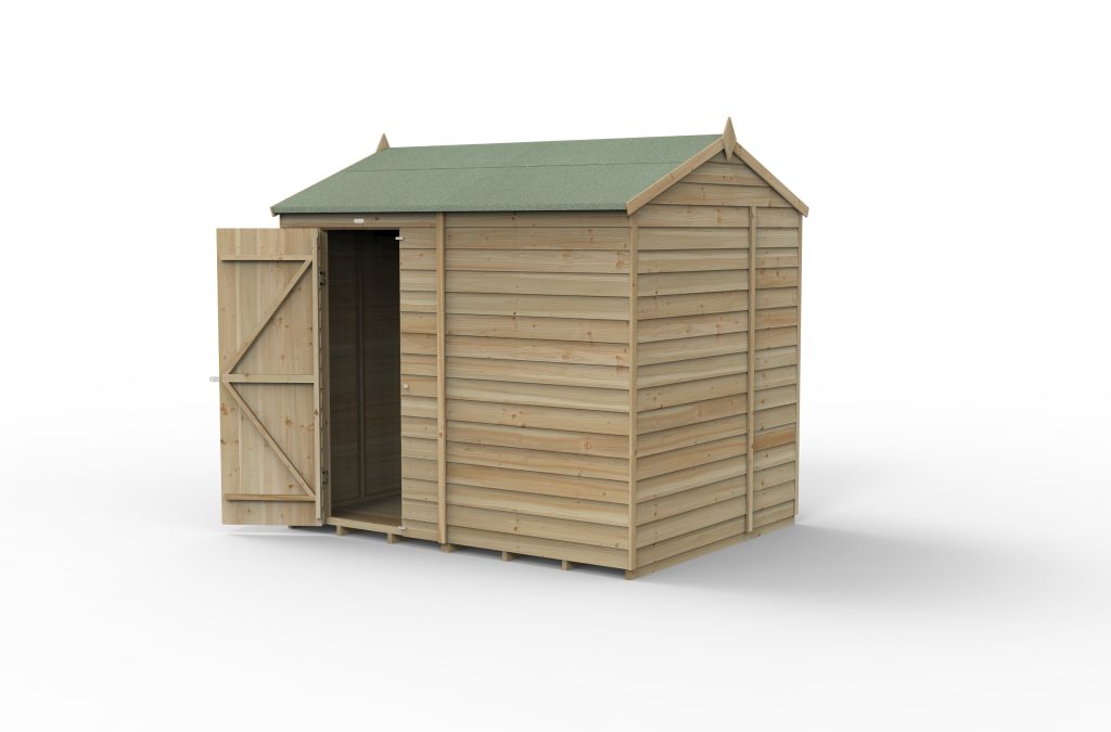 Forest Garden 4life Reverse Apex Shed 8x6 without Windows