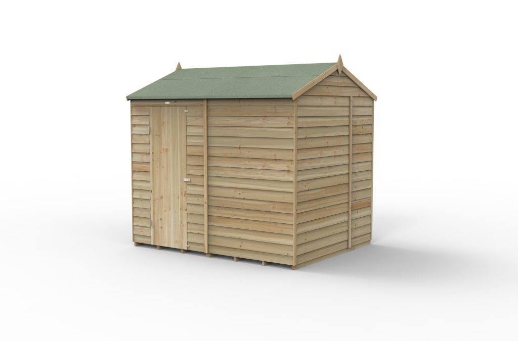 Forest Garden 4life Reverse Apex Shed 8x6 without Windows