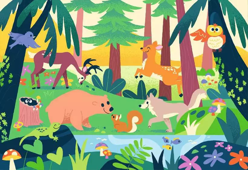 Ravensburger AnImal Friends in Nature 2x12 piece Jigsaw Puzzles