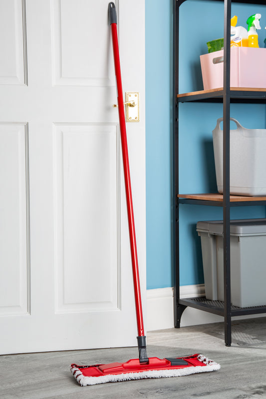 Wham Klean Microfibre Flat Mop with Extending Handle