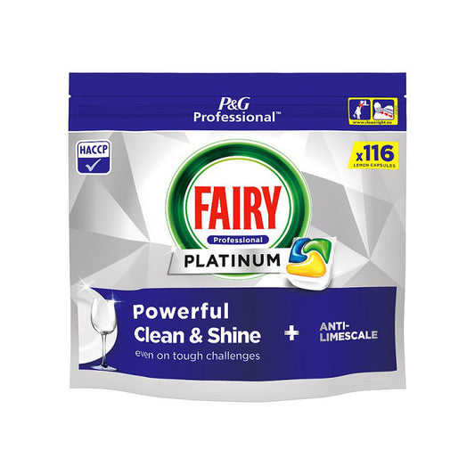 Fairy Professional Platinum Dishwasher Tablets - Fresh Lemon 116 Washes